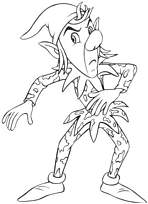 coloriage sournois le lutin oui oui